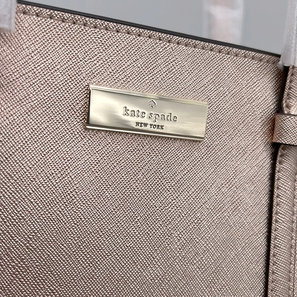 Kate Spade Kenzie Limited Edition Metallic Small Tote Rose Gold